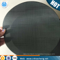 Black wire cloth wrapped edge spot welded filter disc